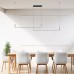 Φωτιστικό Κρεμαστό LED 40W 230V 2500lm CCT Μαύρο RIKE